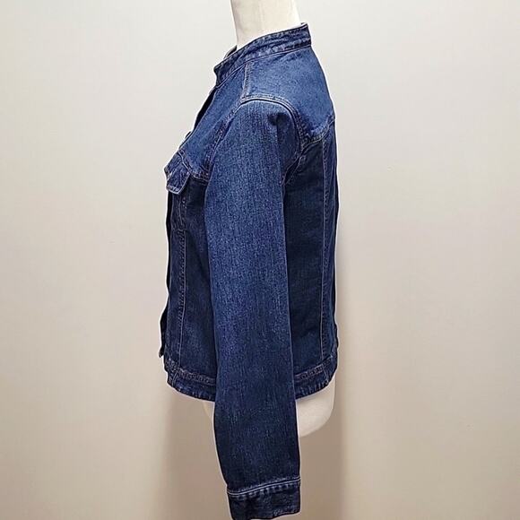 Susan Bristol Jean Jacket Button Closure and Sleeve Two Chest Pockets Size S - Picture 4 of 10